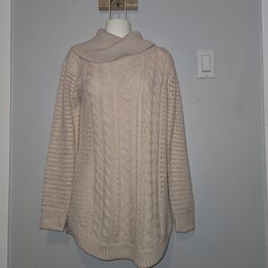 Reitmans Soft Beige Cowl Neck Sweater